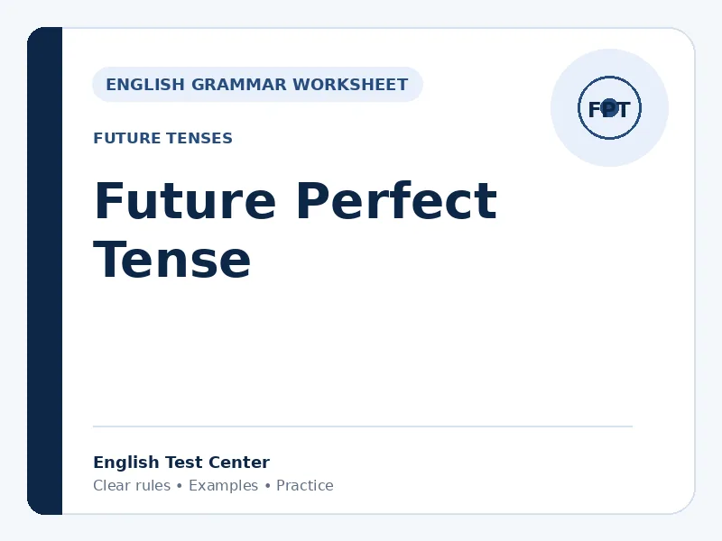 Future Perfect Tense