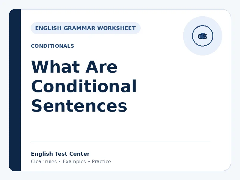 What Are Conditional Sentences